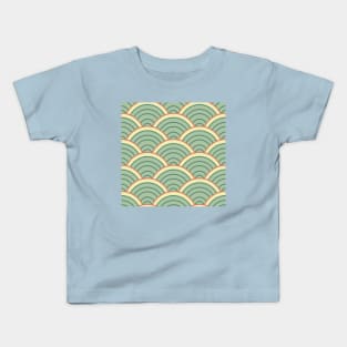 Geometric Waves Pattern Kids T-Shirt